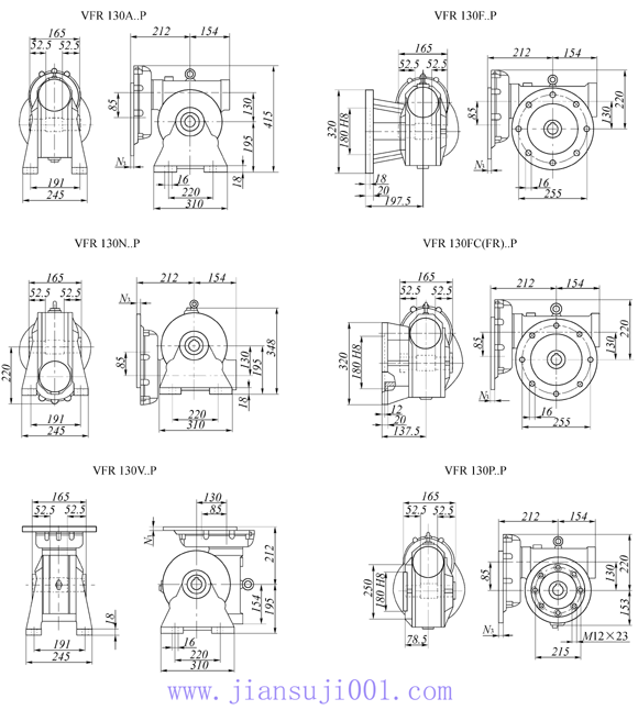 VFR130..Pϵ��΁݆΁�U�p�ٙC���μ����b�ߴ�